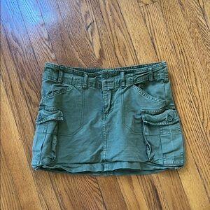 Olive Green Women's Cargo Skirt